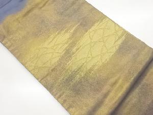 引箔霞に曲線模様織出し名古屋帯